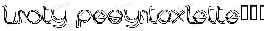Linoty pesyntaxlette字体转换